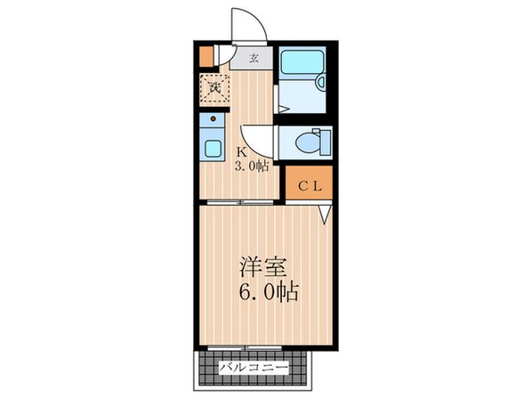 クレール五月が丘の物件間取画像